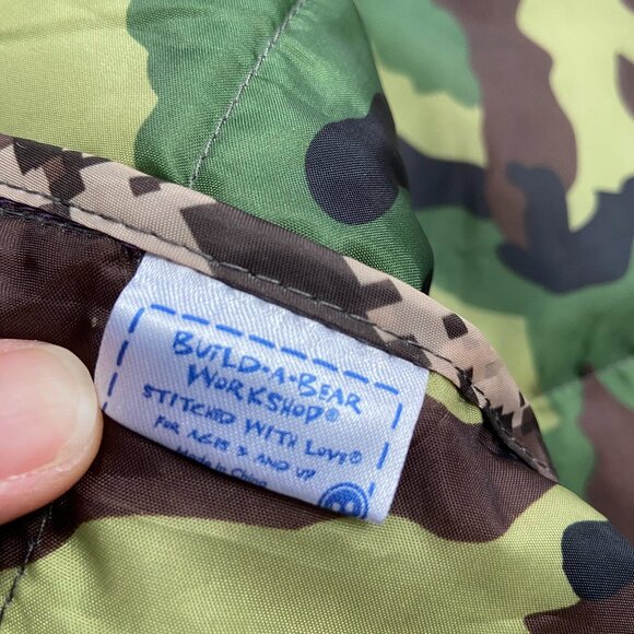 Build A Bear Camo Sleeping Bag - Great Condition - Picture 2 of 2